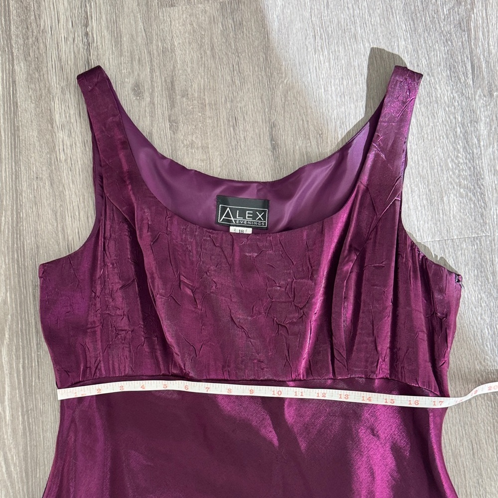 Alex Evenings Deep Purple Iridescent Maxi Dress - Picture 11 of 17